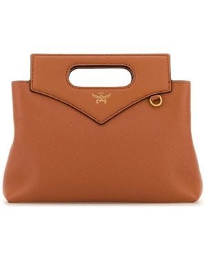 MCM Diamant Soft Lthr Crossbody Mni Ck - Brown