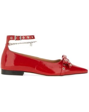 Ganni Jewel Ballerina - Red