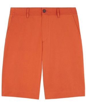 Maison Kitsuné Maison Kitsuné Dark Cotton Bermuda Shorts - Orange