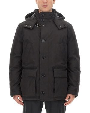 Fay Technical Fabric Caban - Black