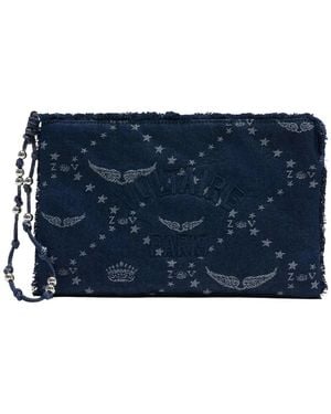 Zadig & Voltaire Zadig&Voltaire Angel Clutch Bag - Blue