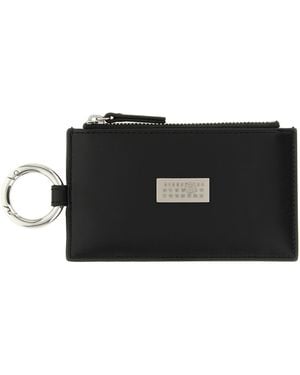 MM6 by Maison Margiela 'Numeric Signature Mm6' Card Holder - Black
