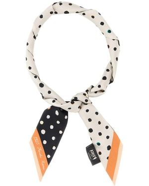Fendi Printed Silk Foulard - White