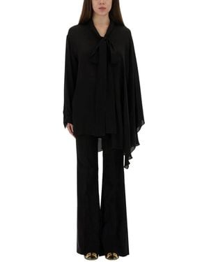 Balenciaga Blouse With Scarf - Black