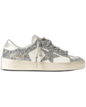 Golden Goose Stardan Glitter Trainers - White