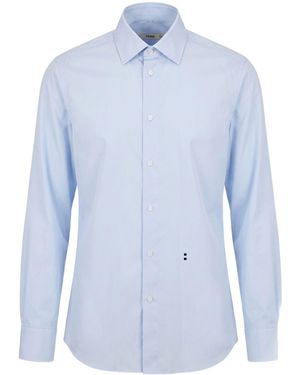 Fendi Shirt Poplin Fine Cotton - Blue