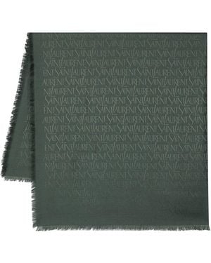 Saint Laurent Sciarpa Jacquard - Green