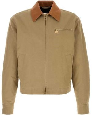 Versace Cappuccino Cotton Jacket - Natural