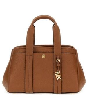 MICHAEL Michael Kors Buff Cow Leather Crossbody Bags - Brown