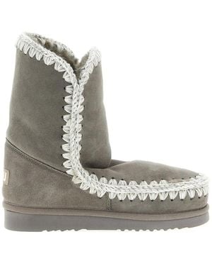 Mou 'Eskimo 24 Suede' Ankle Boots - Gray