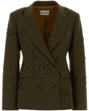 Des Phemmes Giacca Dp Ricamo - Green