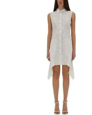 Helmut Lang Bustier Shirt Dress - White