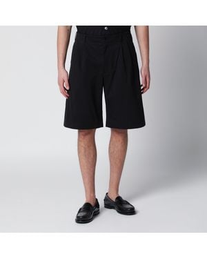 Our Legacy Ponte Relaxed-Fit Shorts - Black