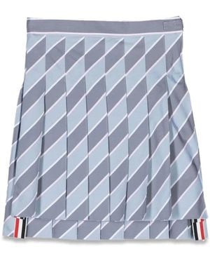 Thom Browne Pleated Skirt - Blue