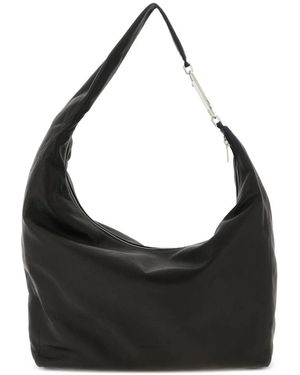 Rick Owens Gemini Leather Shoulder Bag - Black