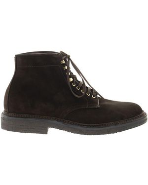 Alden Brown Suede Boot - Black