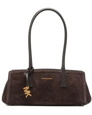 MICHAEL Michael Kors Sm Bw Shoulder Tote Bag - White