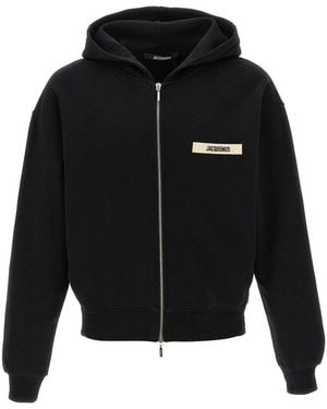 Jacquemus 'Le Hoodie Grip Gros Grain' Hoodie - Black