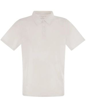 Majestic Cotton And Lyocell Polo Shirt - White