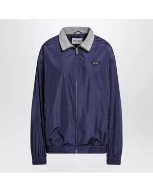 Miu Miu Royal Technical Poplin Blouson - Blue