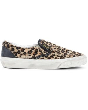Golden Goose Leopard Print Rubber Sole - Brown