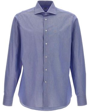 Borriello 'Falso Unito' Cotton Shirt - Blue