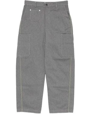 Givenchy Denim Pants With Front Seams - Gray