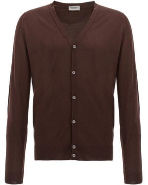 John Smedley 'Petworth' Cardigan - Brown