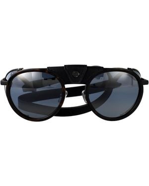 Vuarnet Matte Havana Titanium Sunglasses - Black