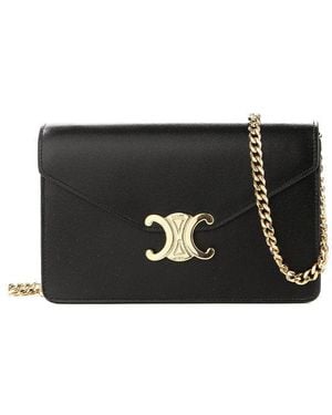 Celine Wallet On Chain Margo - Black