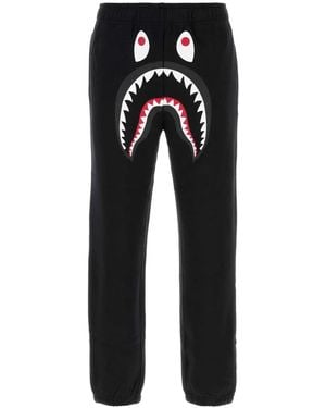 A Bathing Ape Shark Sweat Trousers M - Black