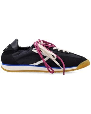PURAAI Panther Vegan Lace-Up Trainers - Blue