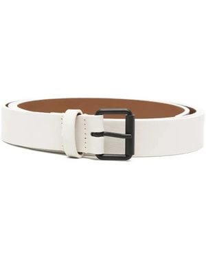Sofie D ́hoore "Varnia" Leather Wide Belt Mm 25 - White