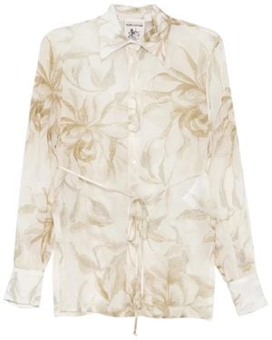Semicouture Juana Printed Shirt - White