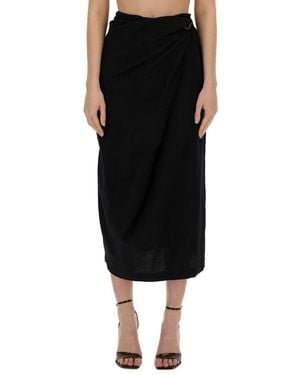 Alysi Skirt With Hook - Black