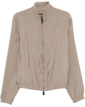 Emporio Armani Zip Elasticated Hem - Natural