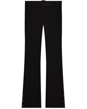 Courreges Courregès Ribbed Knitted Trousers - Black