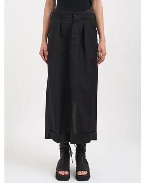 Junya Watanabe Long Mohair Mix Skirt - Black