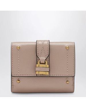 Chloé Mini Paddington Trifold Leather Wallet - Natural