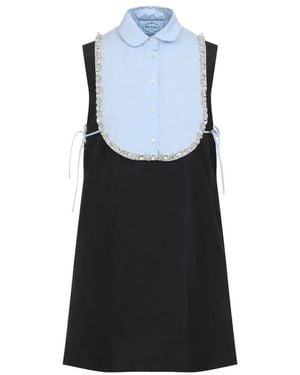 Prada Taffeta Mini Dress - Black