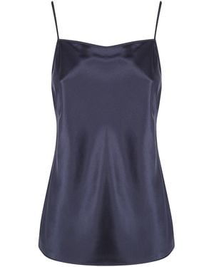 JOSEPH "Cloe" Silk Satin Top - Blue