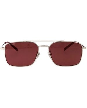 Gucci Metal Sunglasses - Red