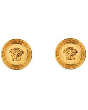 Versace "Tribute" Earrings - Metallic