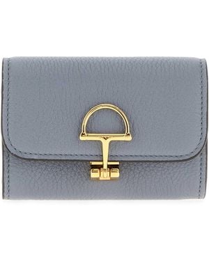 Gucci Cerulean Leather Coin Purse - Gray