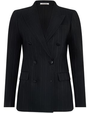 0205 Tagliatore Blazer Paris Striped - Black
