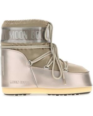 Moon Boot Dove Satin Icon Low Ankle Boots - Natural