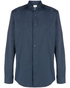 Traiano Rossini Radical Plain Polyamide Shirt - Blue