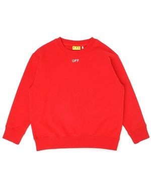 Off-White c/o Virgil Abloh Diag Paint Hoodie - Red