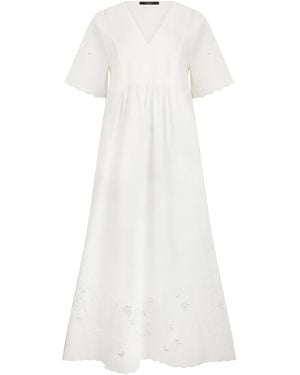 Weekend by Maxmara Long Cotton Dress - White