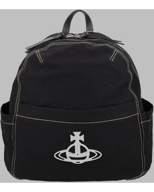 Vivienne Westwood Cotton Mini Backpack - Black